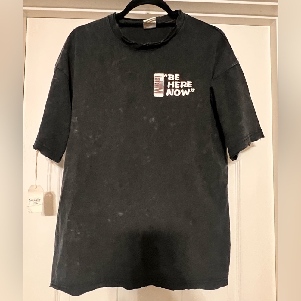 InHim Be Here Now Distressed Black T-Shirt